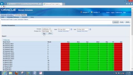 Setups to integrate with work schedule and holiday calendar (Part 2)