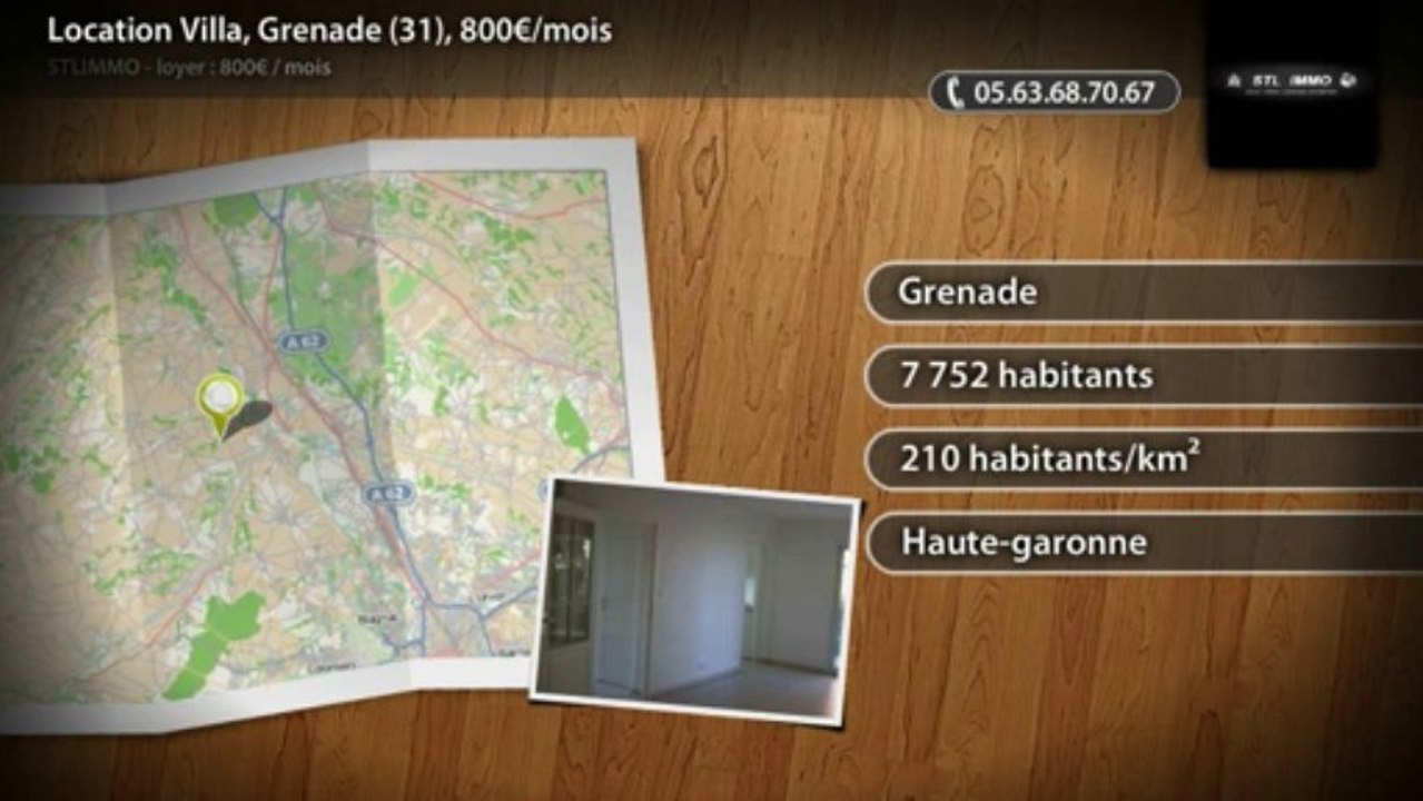 Location Villa, Grenade (31), 800€/mois