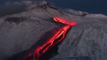 Italy's Mt. Etna spews red-hot lava