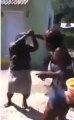 Jamaican Granny Beats Young Girl With Stick!