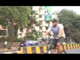 Amit Sadh taking part in the Cycle Ride on the occasion of Republic Day celebration.