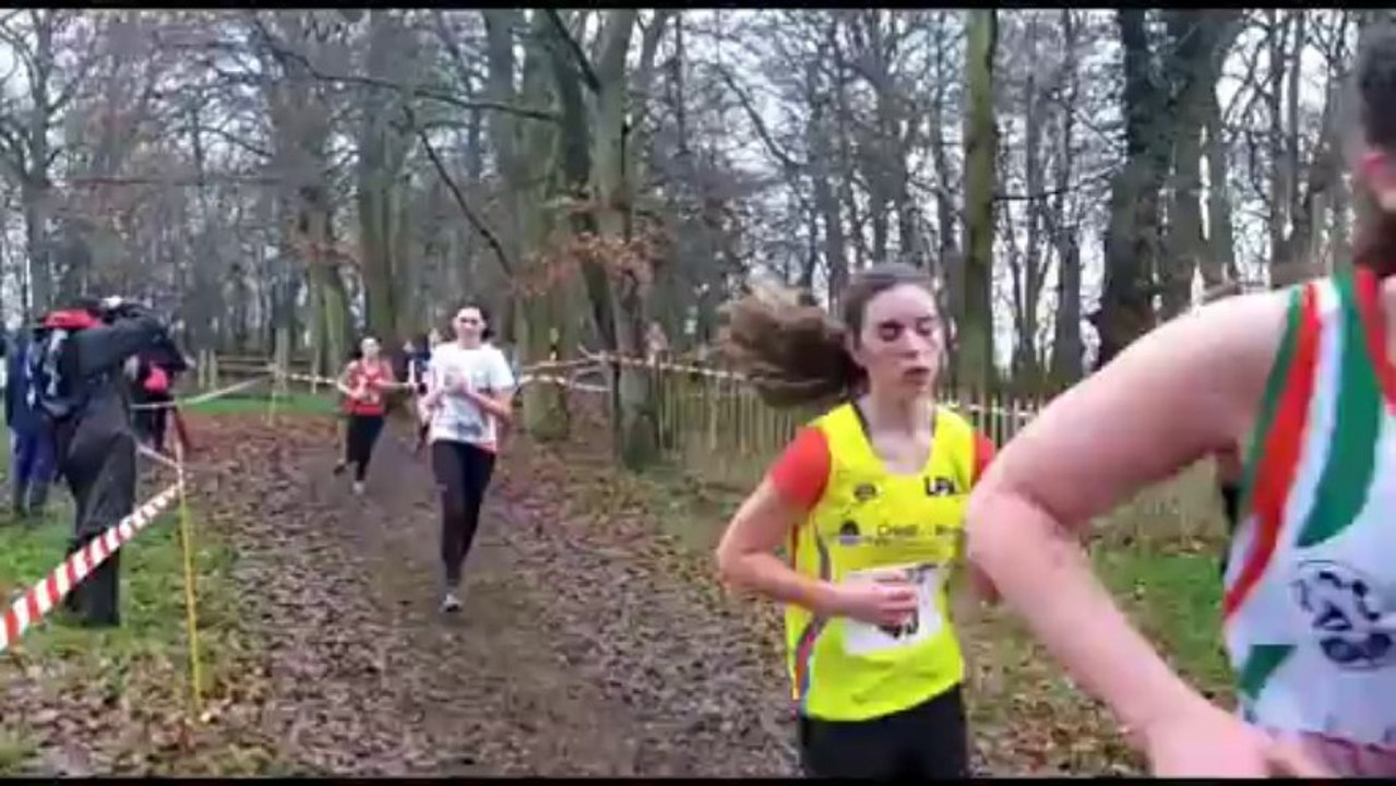 Championnats de Bretagne de Cross 2014 RENNES CADETTES   avec MARIO ET SON PETIT VÉLO