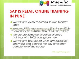 sap is retail online training