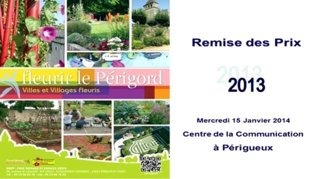Remise des prix villes et villages fleuris de Dordogne