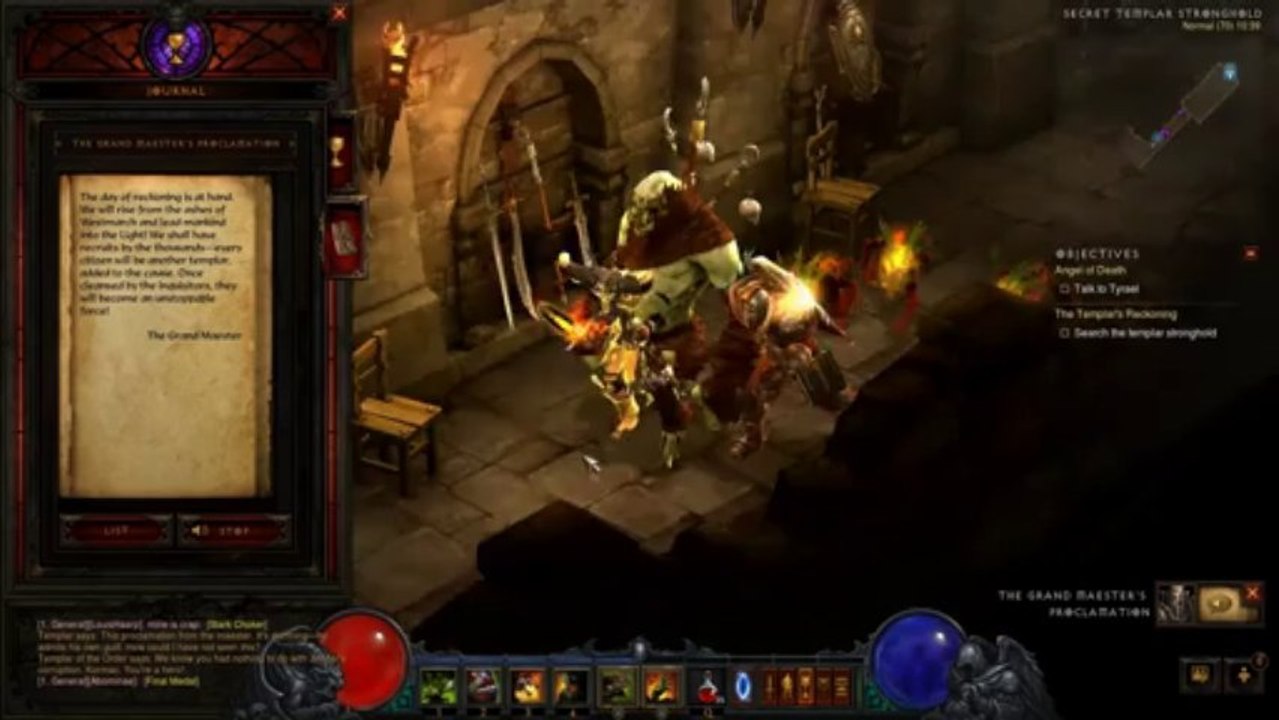 Diablo III Reaper of Souls : Quête du Templier
