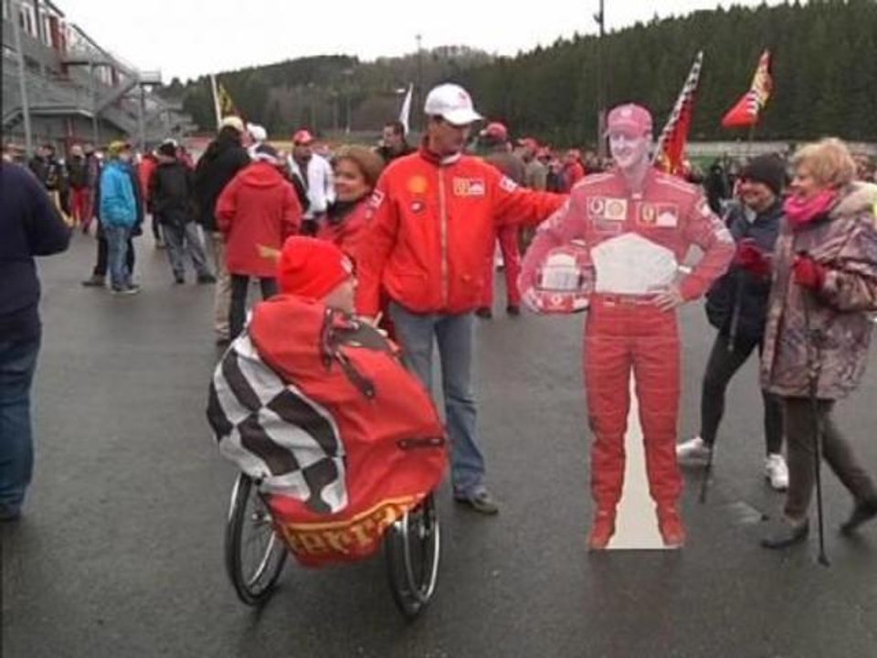 Michael Schumacher: les fans se mobilisent à Spa en Belgique - 27/01