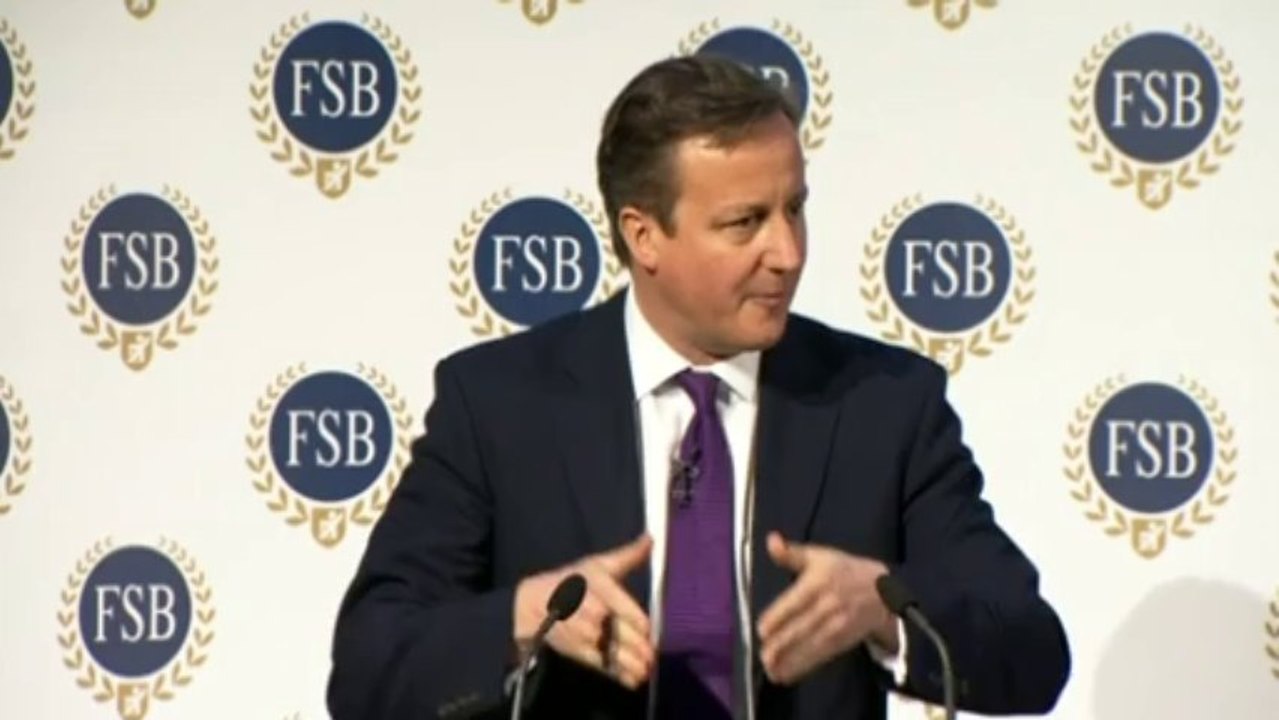 Cameron: We have slashed business regulations