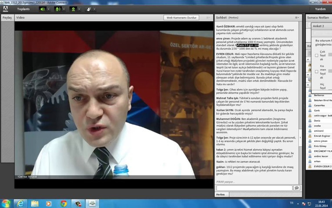 22 Ocak 2014 Tarihli 1512 Webineri