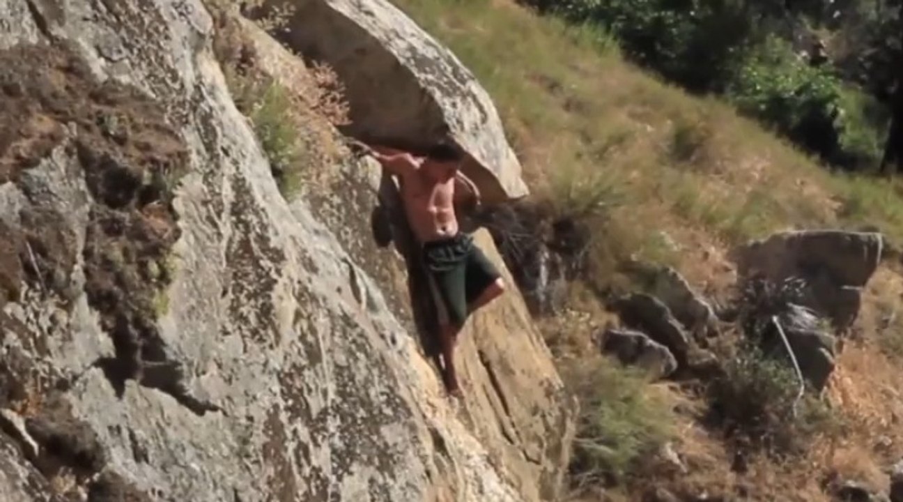 Epic Cliff Fall Massive Fail!!