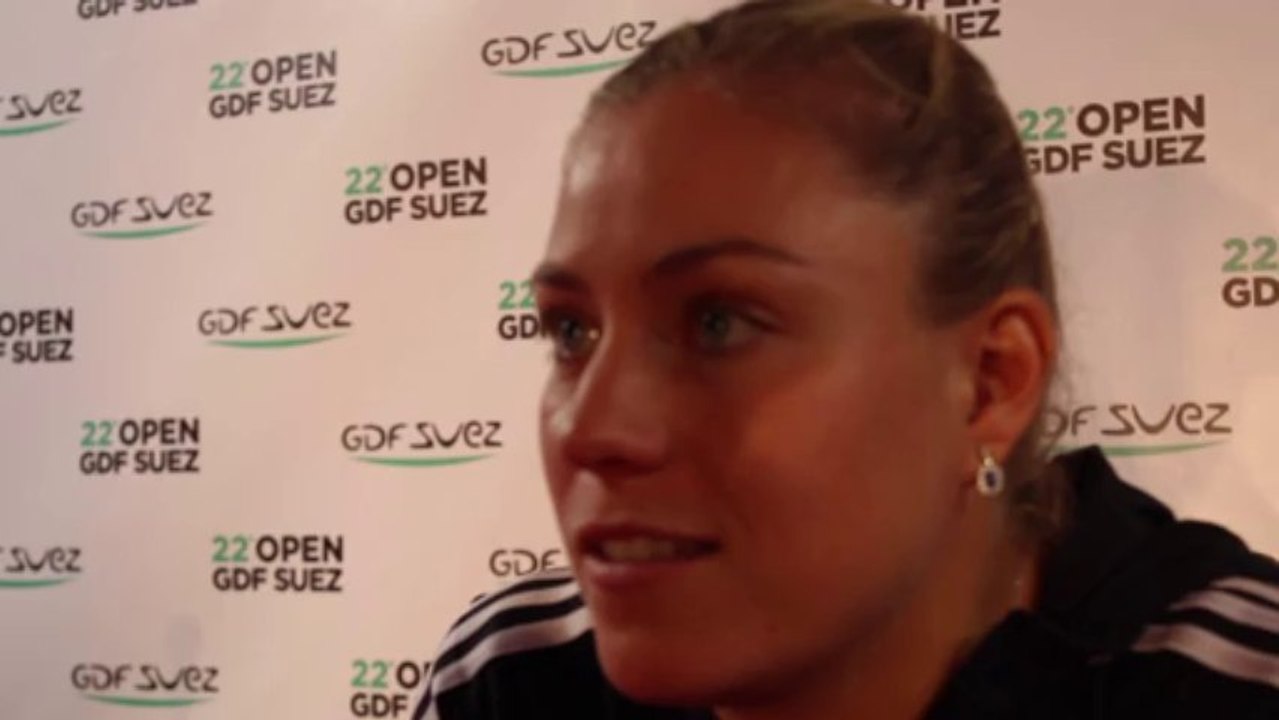 Open GDF SUEZ - Angélique Kerber : "Heureuse de revenir"