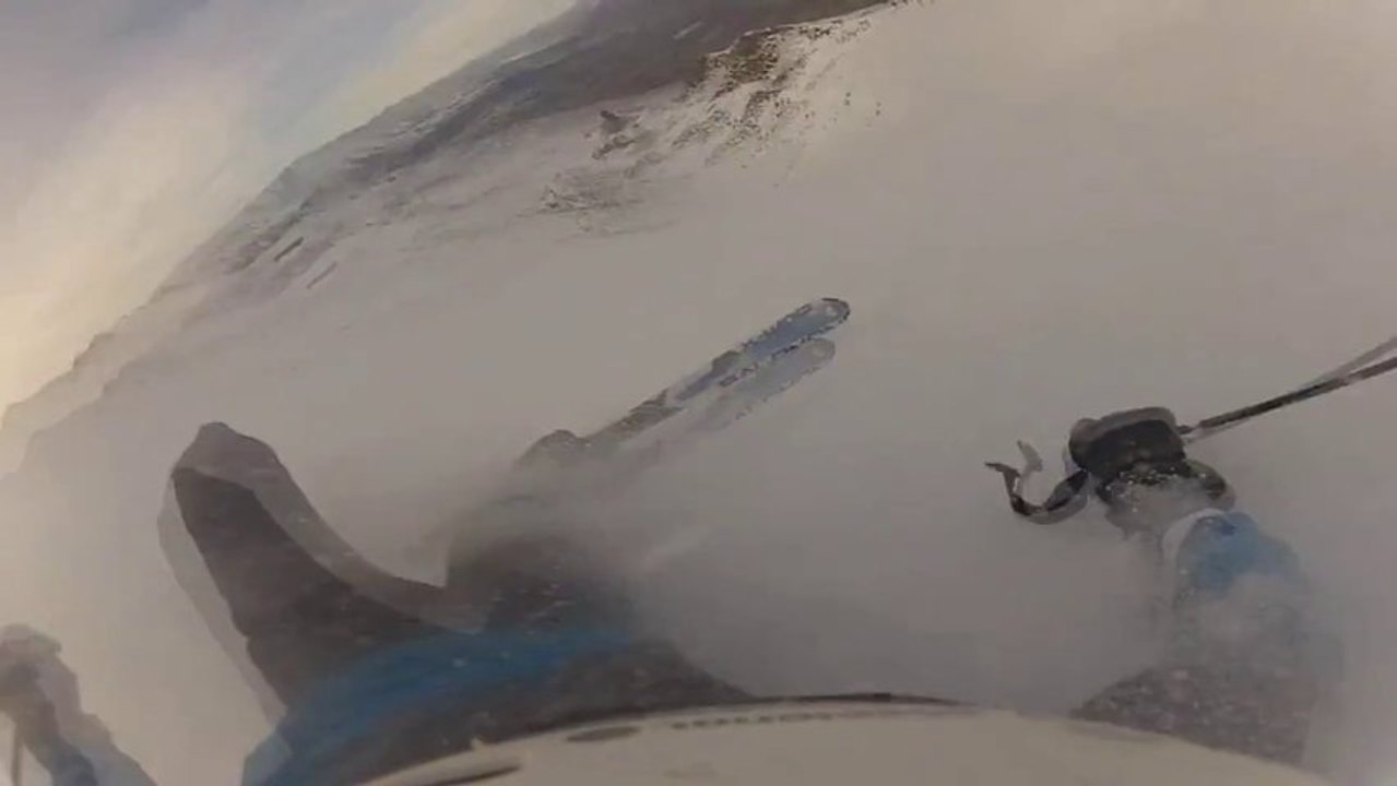 Go Pro Ski Crash