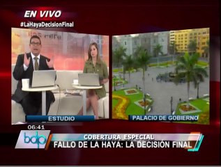 Limeños podrán ver fallo de La Haya en pantalla gigante en la Plaza de Armas