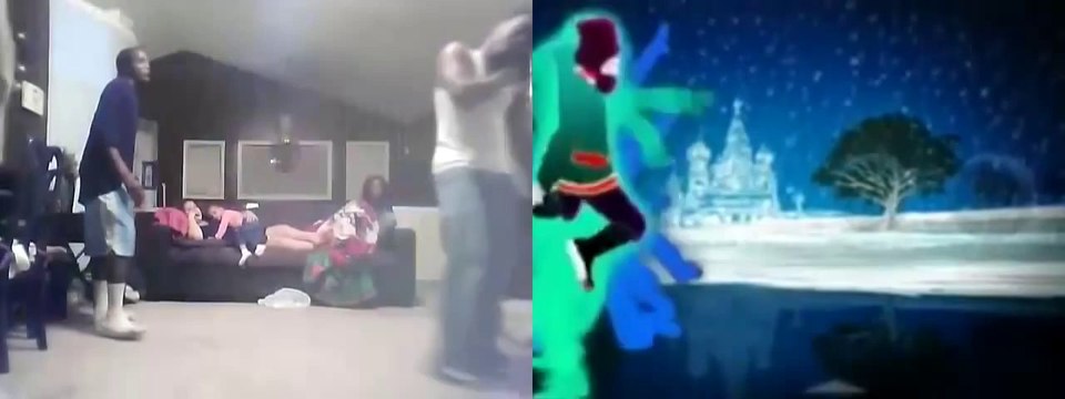 Une superbe performance par 3 amis sur Rasputin de Just Dance 2