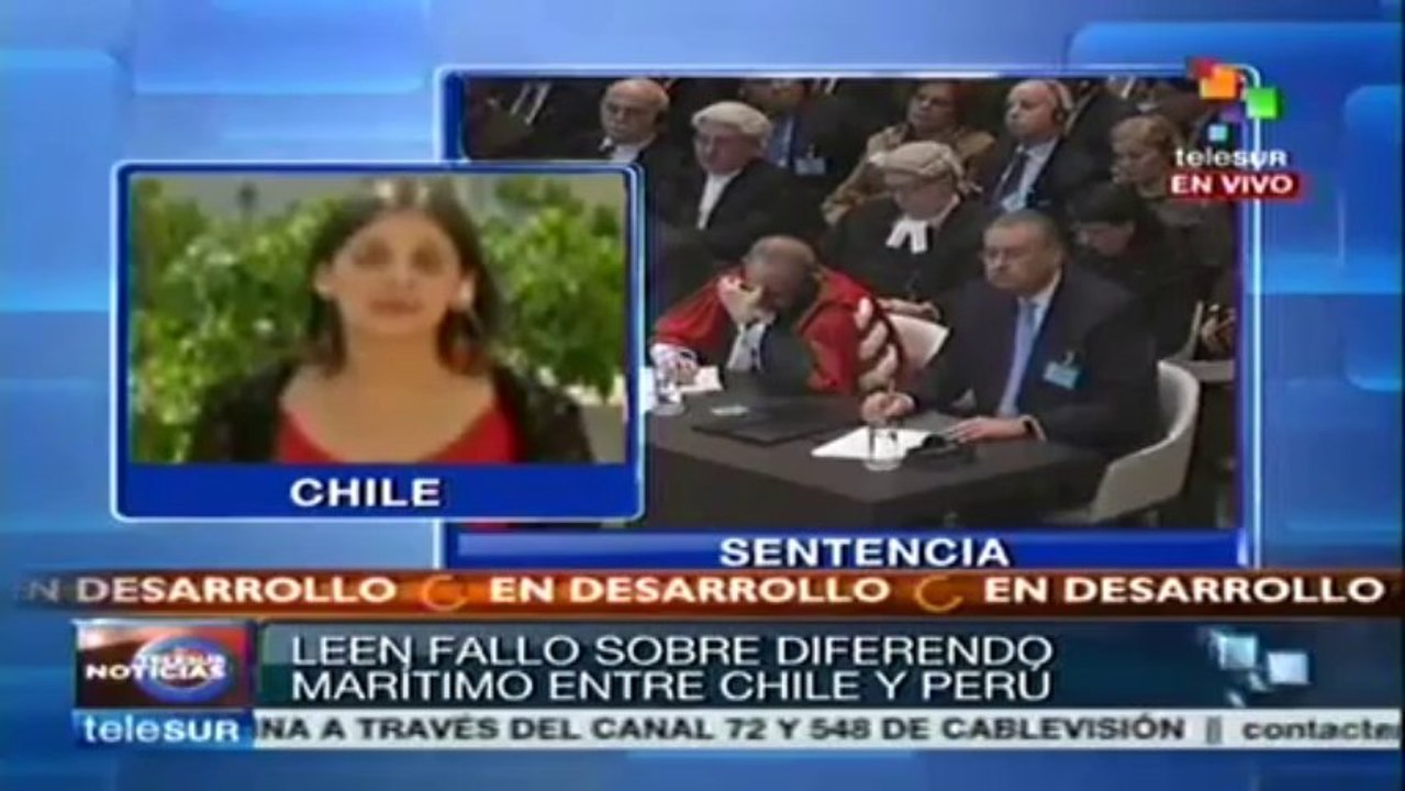 Chile espera fallo de La Haya con tranquilidad