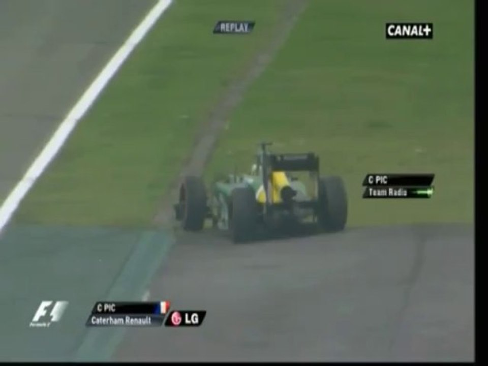 Charles Pic "Err... Something broke on the car"