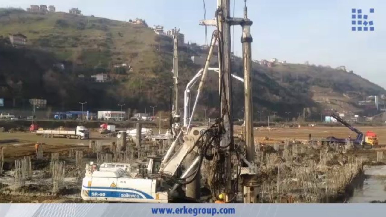 ERKE Dış Ticaret ltd.,Soilmec SR-60 Piling Rig - Trabzon Akyazı Stadyumu - www.erkegroup.com