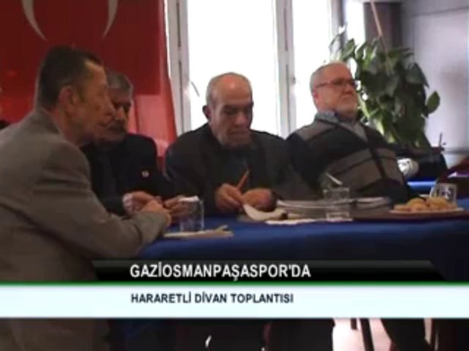 GAZİOSMANPAŞASPOR'DA HARARETLİ DİVAN TOPLANTISI...
