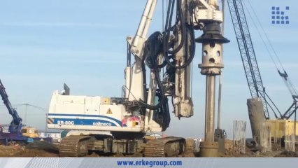 ERKE Dış Ticaret ltd.,Soilmec SR-80C Piling Rig - Trabzon Akyazı Stadyumu - www.erkegroup.com
