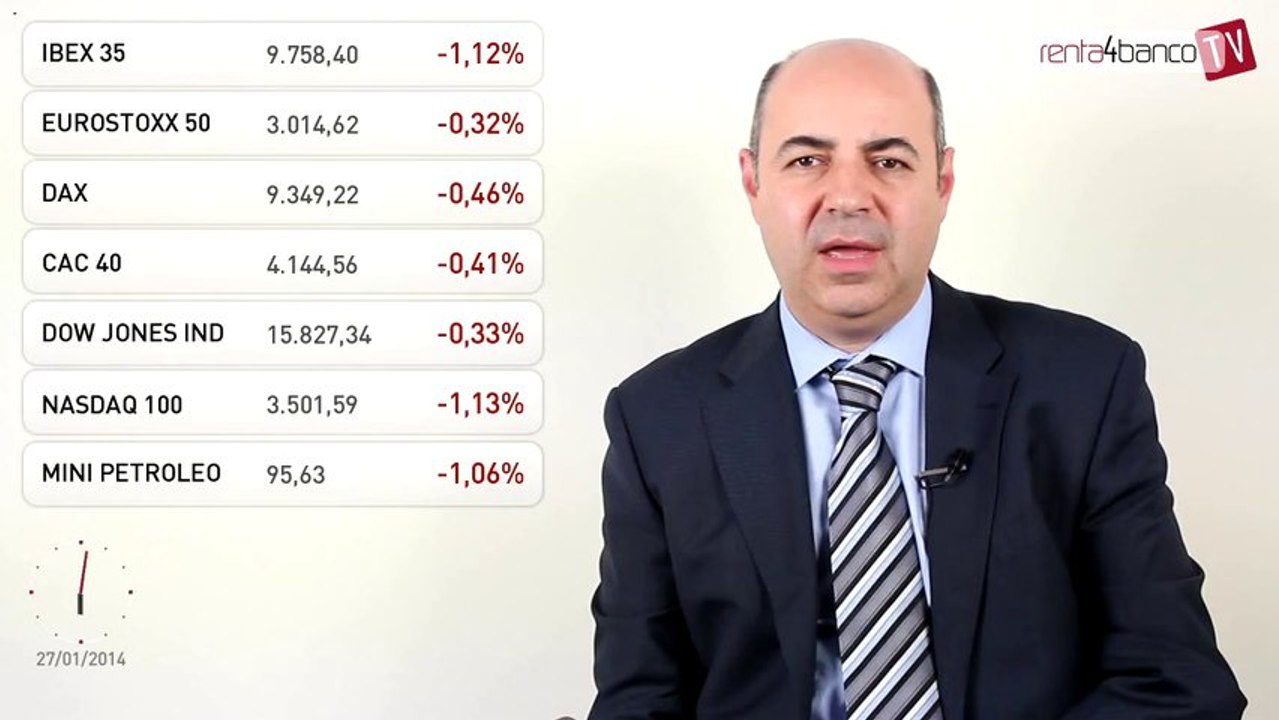 27.01.14 · Vuelve la volatilidad a las bolsas - Los gestores dan su visión en el cierre del mercado