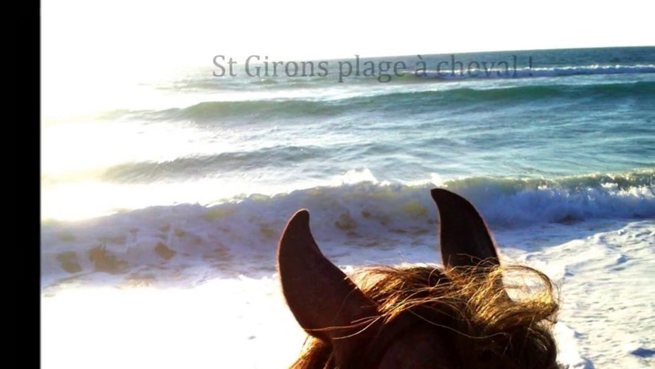 St Girons plage à Cheval