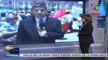 Peruanos siguieron fallo de La Haya en la Plaza de Armas