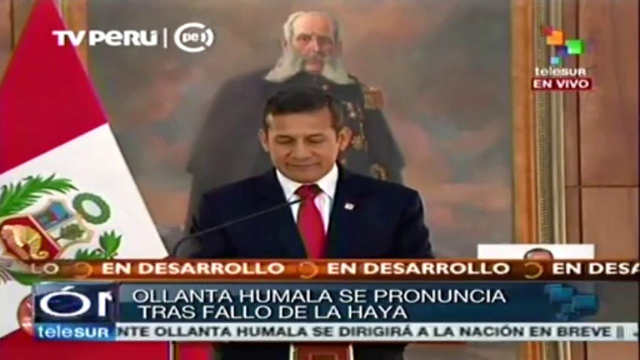 Humala tras fallo de La Haya: se puede proclamar la victoria de la paz