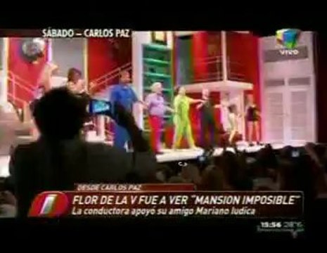 Imágenes de la visita de Flor de la V a Mansión Imposible en Intrusos - 27 de Enero