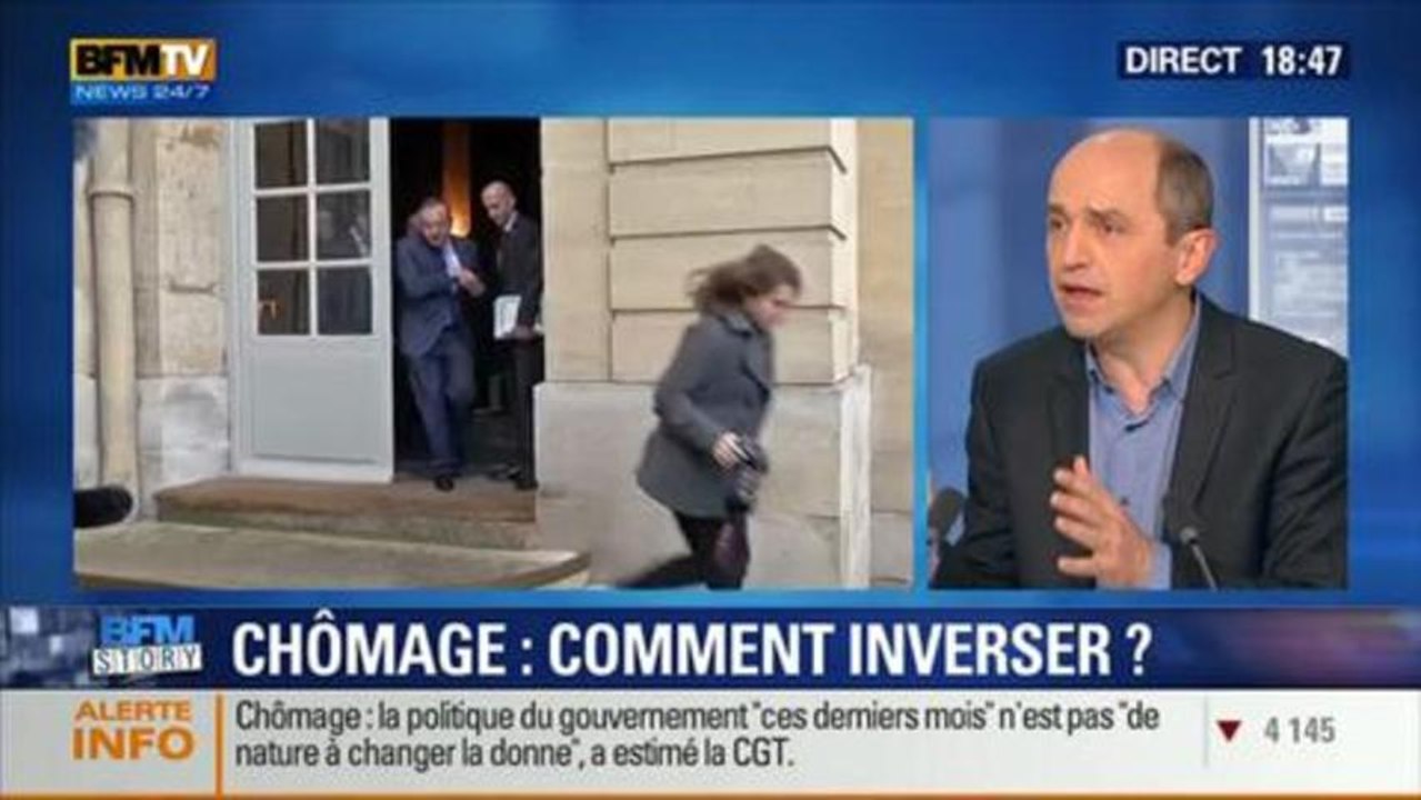 BFM Story: Chômage: comment inverser la courbe en 2014 ? - 27/01