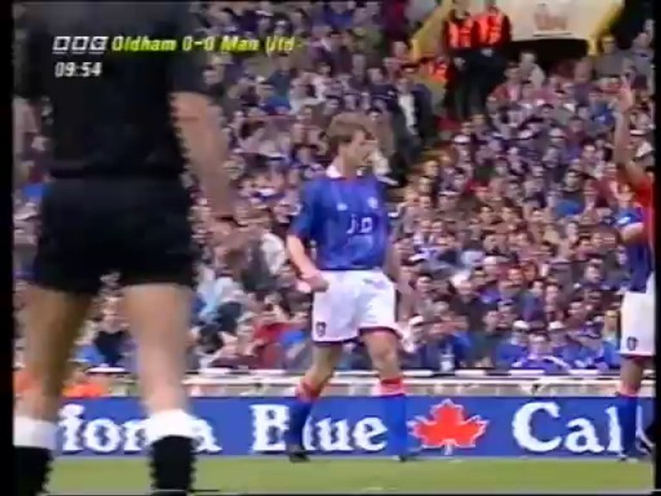 Oldham Athletic v Man Utd FA Cup 1994 First Half