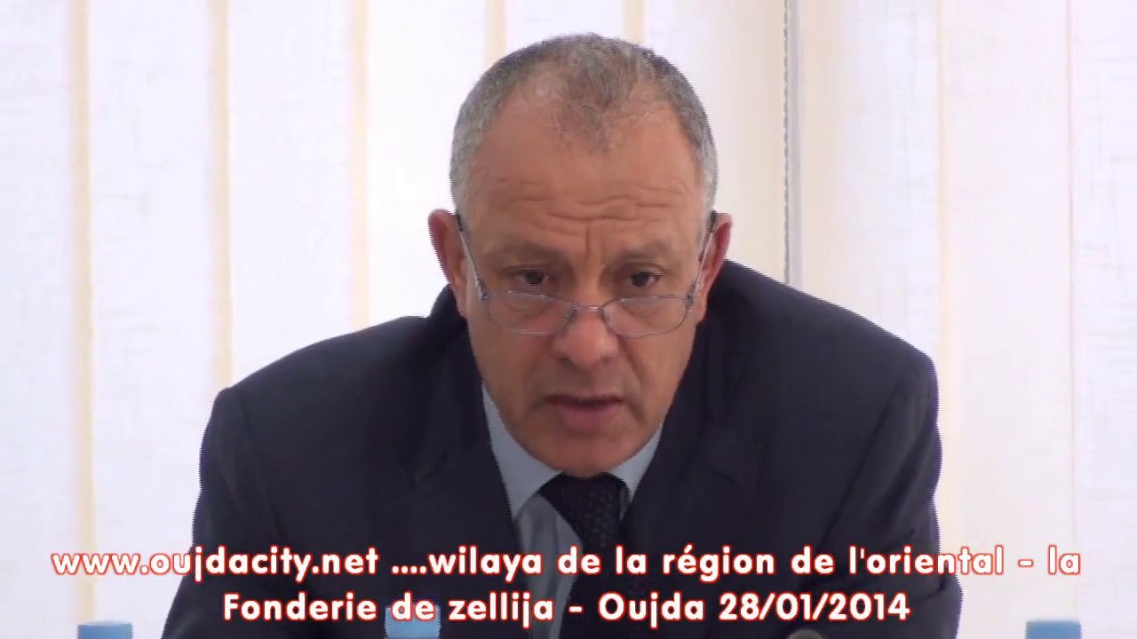 السيد محمد مهيدية والي الجهة الشرقية عامل عمالة وجدة انكاد يتراس حفل تفويت معادن زليجة لمستثمر هندي