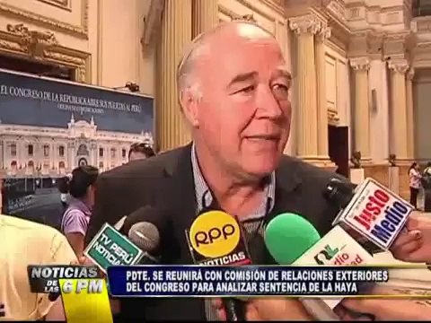 Noticias de las 6: Humala analizará con congresistas el fallo de La Haya