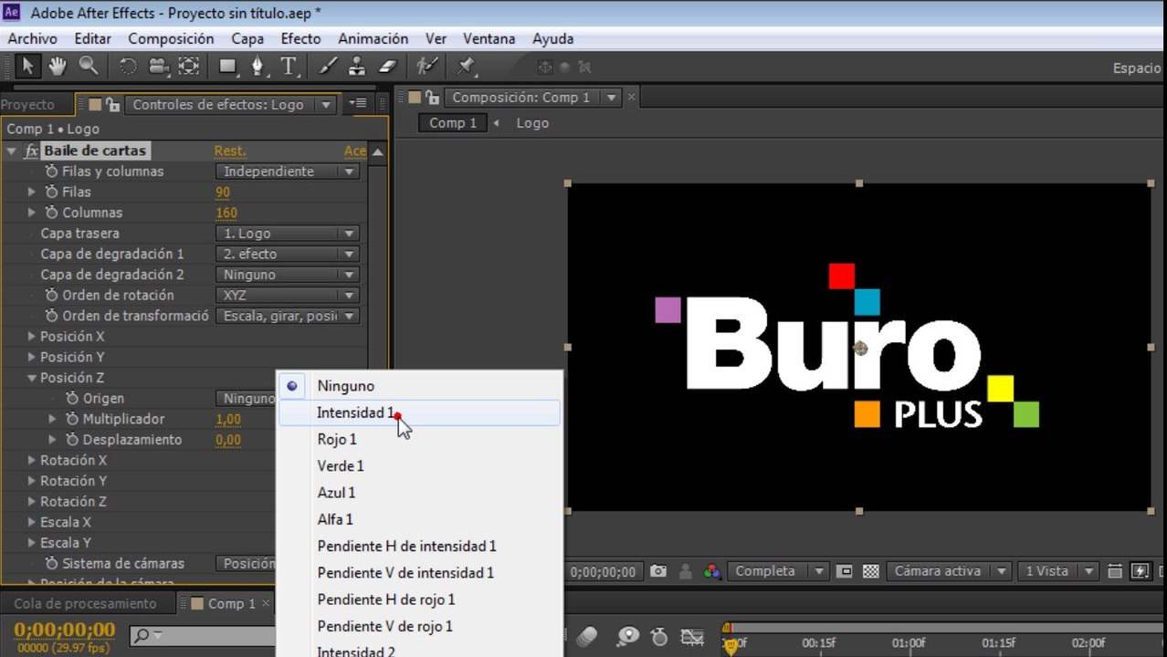 Crear logo a partir de particulas sin plugins - Tutorial After Effects