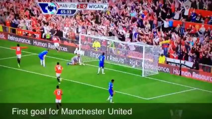 Alexander Büttner first goal from Manchester United