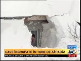 CASE INGROPATE IN ZAPADA - reportaje Antena 1 si Antena 3 despre satele izolate de nameti, din sud-estul Romaniei - 27 ianuarie 2014