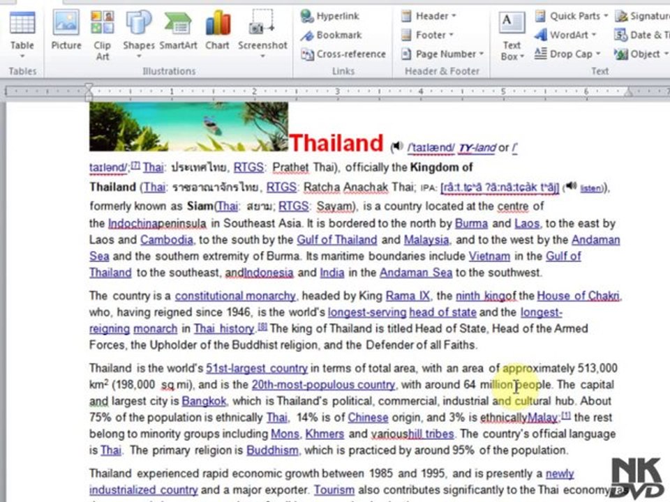 Lesson  50 Insert Bookmark (Microsoft Office Word 2007_2010 Free Tutorial Urdu Hindi Video Training taleem.tv Pakistan Education