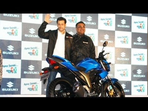 Salman Khan Launches Suzuki Gixxer 150cc Bike !