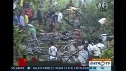 Massive landslide in Indonesia kills at least six and more missing