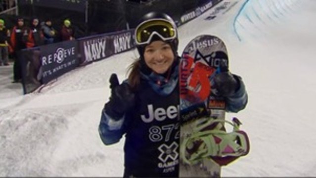 Kelly Clark wins GOLD in Snowboard SuperPipe