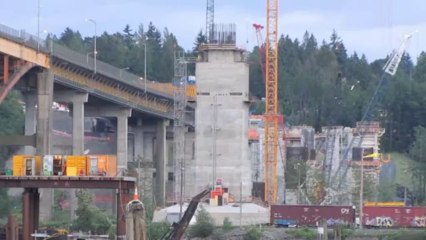 PORT MANN BRIDGE TRANS CANADA HWY IMPROVEMENT PROJECT JUN 02 2010 BY BCNEWSVIDEO