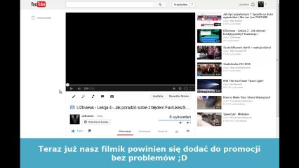 Video herunterladen: U2bviews - Lekcja 5 - Błąd przy dodawaniu filmików do promocji. [Prosty poradnik HD]