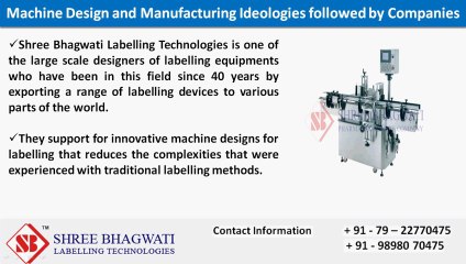 How Manufacturers Support Modernity in Designing Compact Labelling Equipment?