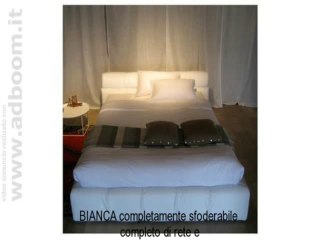 MILANO,    B&B ITALIA,LETTO MATRIMONIALE TUFTY BED PELLE WHITE EURO 4.550