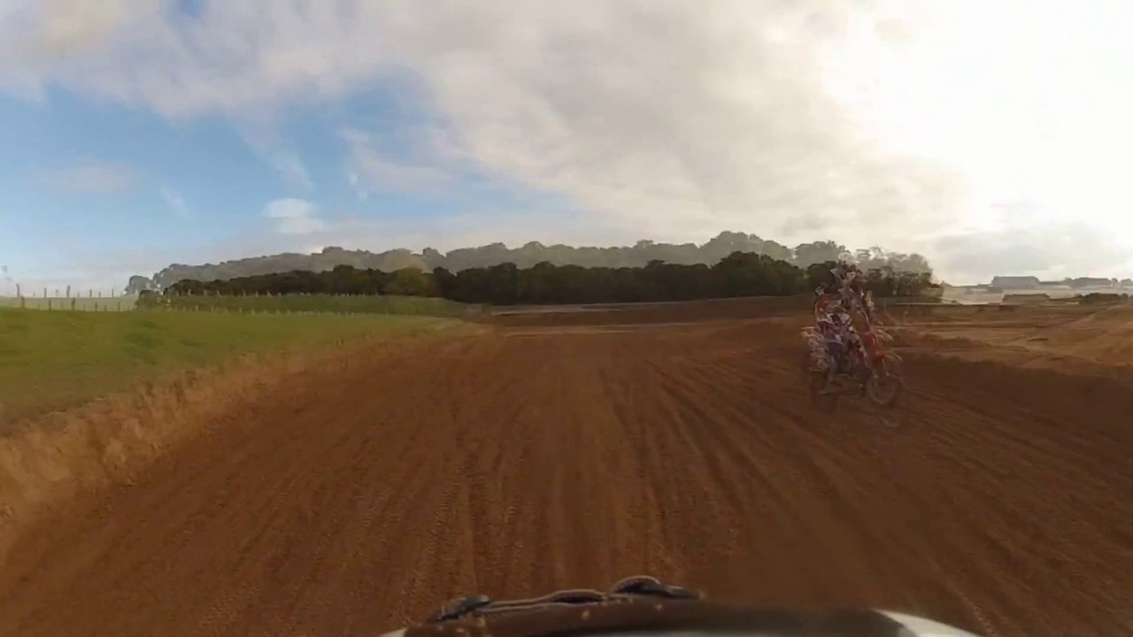 Over the bars!! Crash @ FatCat Motopark  GoPro HD