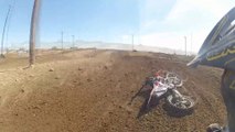 Bad Motocross Crash Over The Handle Bars