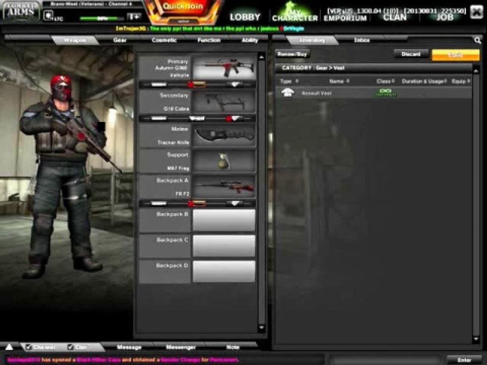 PlayerUp.com - Account Marketplace - Selling Combat Arms Account COL 1, Loaded M417 sb!