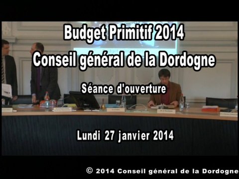 Budget Primitif 2014 ouverture