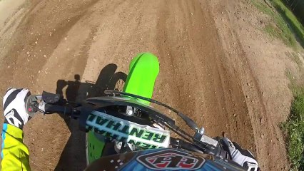 Go Pro Motocross Racing Crash