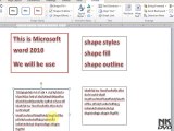 Lesson  58 Insert Text Box Part 3 (Microsoft Office Word 2007_2010 Free Tutorial Urdu Hindi Video Training taleem.tv Pakistan Education