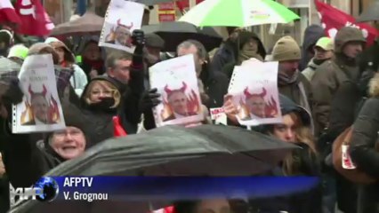 Manifestation des salariés de La Redoute