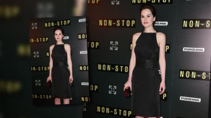 Michelle Dockery Stuns at the Non-Stop Paris Premiere